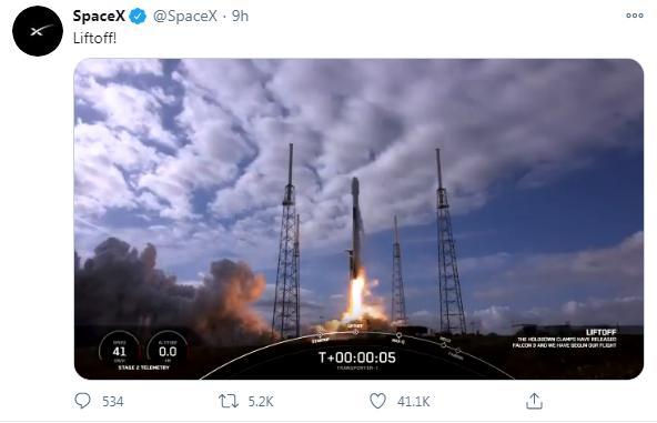 一箭143星！SpaceX火箭单次发射卫星数创纪录