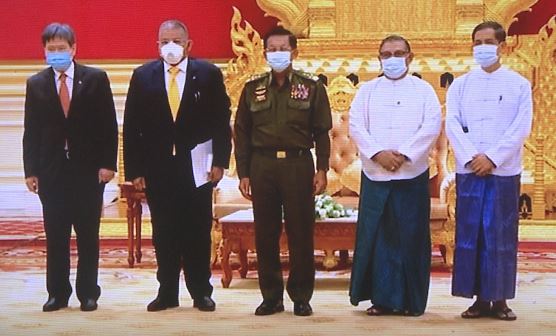 缅甸国家电视台视频截图
